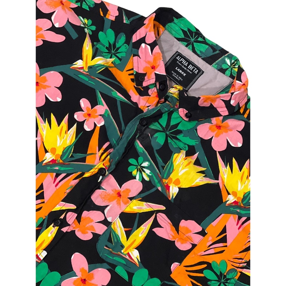 Alpha‎ Beta, Button up, Island Vibes, Size L, 886-Y
